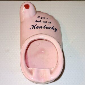 Vintage Foot Ashtray I got a kick out of Kentucky